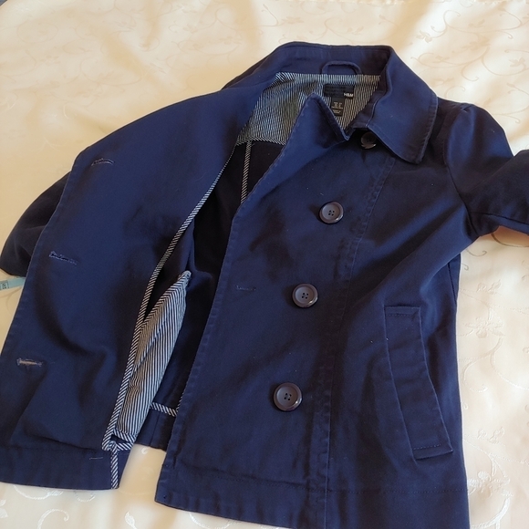 H&M Navy Blue Pea Coat - Picture 13 of 14